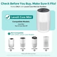 thumbnail image 2 of Fil-fresh Core Mini Replacement Filter Compatible with LEVOIT Air Purifier HEPA White 2-Pack, 2 of 13