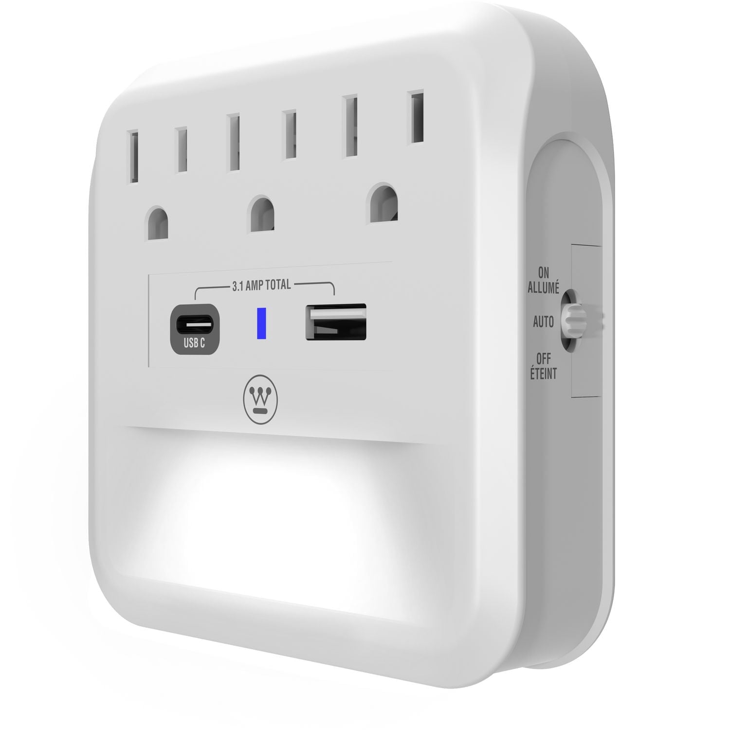 Westinghouse 900J 3- Outlet USB Surge Tap
