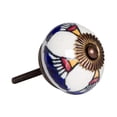 thumbnail image 2 of KNOB-IT VINTAGE HANDPAINTED CERAMIC KNOBS (8 Pack) K000001, 2 of 3