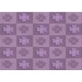 thumbnail image 1 of Ahgly Company Machine Washable Indoor Rectangle Transitional Orchid Purple Area Rugs, 6' x 9', 1 of 7