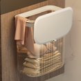 thumbnail image 3 of Strong Load-bearing Enlarge Caliber Hanging Trash Bin with Lid Punching Free Kitchen Large Capacity Wall Mounted Garbage Can Household Products, 3 of 10