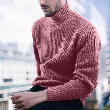 Weiqiqre Chandails pour Hommes, Tricot pour Hommes à Col Rond, Chandail à Enfiler Décontracté Uni, Chandail de Base