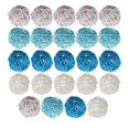thumbnail image 1 of veasfak 15 / 24h. 5cm Wicker Rattan Balls Wedding Christmas Party Blue Gray White 24, 1 of 3