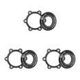 thumbnail image 1 of QualitChoice 1 Ensemble Verrous Centraux Adaptateurs de Rotor de Frein à Disque Anneau de Verrouillage de Rotor Alliage d'Aluminium Remplacement Acier Inoxydable 6 Trous Noir 3 Ensembles, 1 of 6