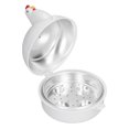 thumbnail image 2 of Egg Poacher, Aluminum Inner Heat Resistant White Kitchen 4 Slots Egg Boiler With  Buckles For Home, 2 of 8
