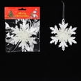 thumbnail image 3 of Plastic White Snowflake Pendant, 3 of 5