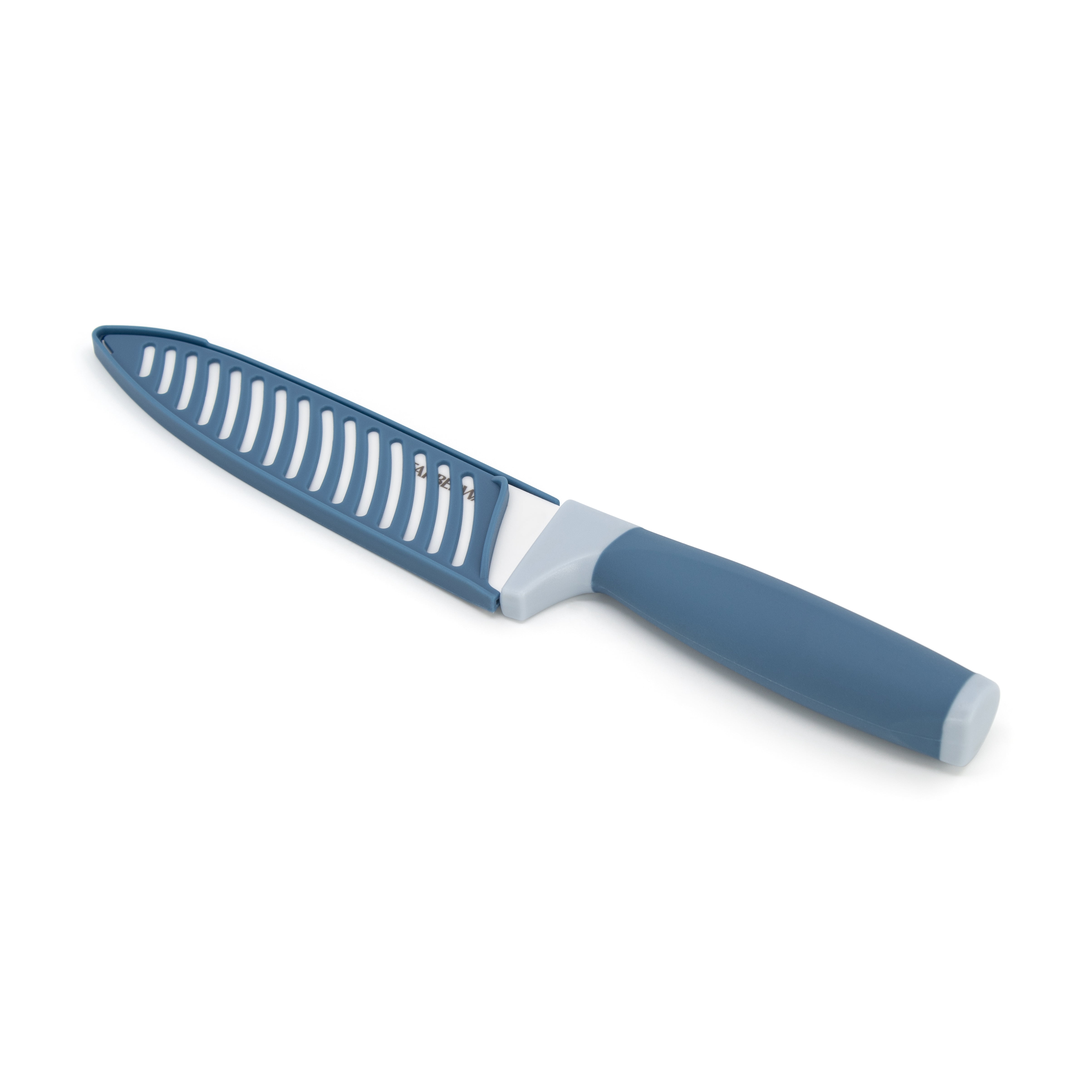 Farberware 6" Chef Ceramic Knife with Sheath, Blue