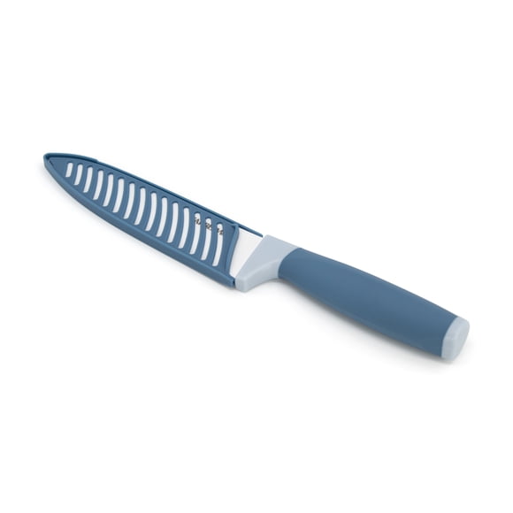 Farberware 6" Chef Ceramic Knife with Sheath, Blue