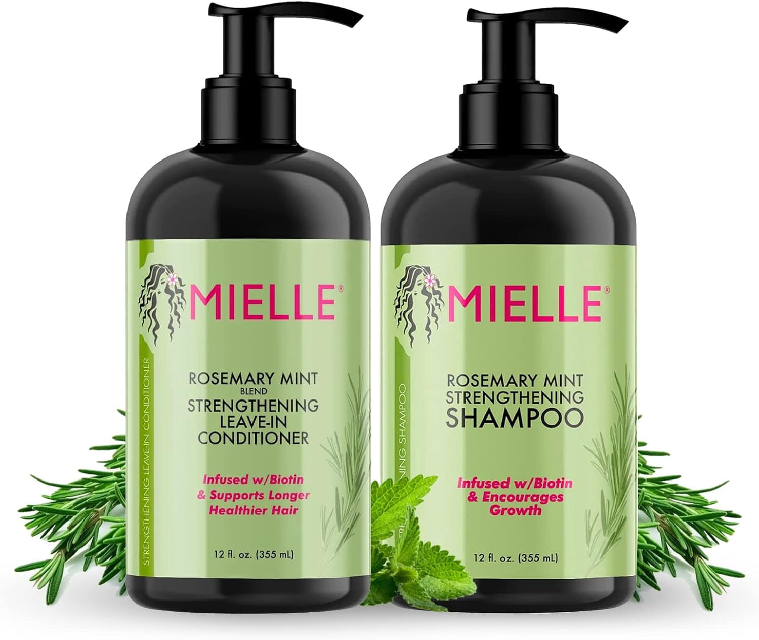 Mielle Rosemary Mint Collection Shampoo & Conditioner Set