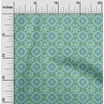 thumbnail image 2 of oneOone Polyester Spandex Turquoise Green Fabric Asian Suzani Sewing Craft Projects Fabric Prints By Yard 56 Inch Wide, 2 of 5