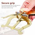 thumbnail image 4 of Golden Alloy Music Stand Bracket for Brass Instruments with Secure Grip and Elegant Design 7 Inch, 4 of 8