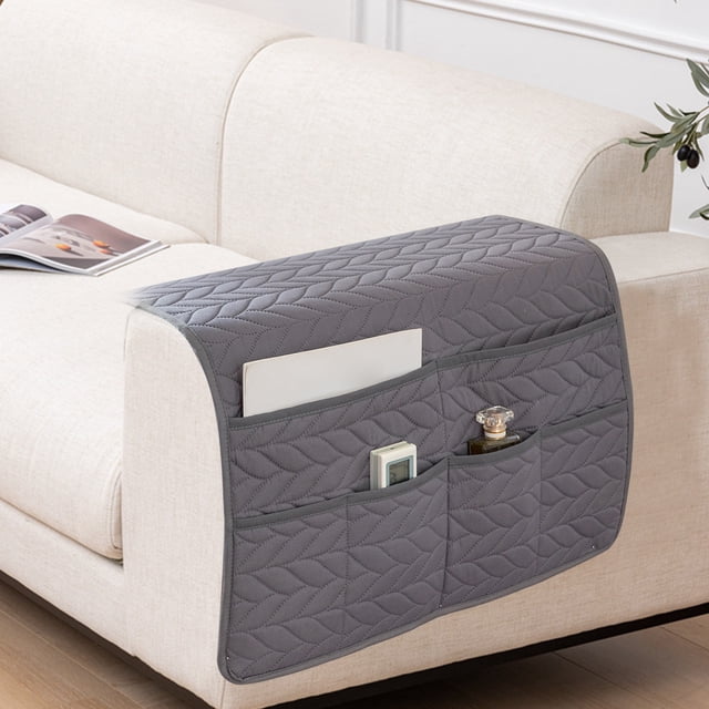 Armrest Covers for Sofa Water Resistant,Couch Arm Covers with Pockets,Sofa Armrest Organiser with Pockets for Magazines,Couch Arm Covers Remote Control Holder,Sofa Armrest Organizer for Magazine