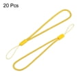 thumbnail image 3 of Unique Bargains 18cm Portable Item Nylon Cord Lanyards Hand Wrist Strap String Yellow 20 Pack, 3 of 6