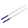 thumbnail image 1 of Unique Bargains 5 Feet Extendable Portable Telescopic Handheld Tour Flag Pole, Blue 2 Pack, 1 of 6