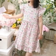 thumbnail image 1 of LOVZFMLL Robe Style Cour en Velours à Manches Longues avec Motif d'Halloween pour Fille, 1 of 3