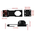 thumbnail image 4 of Keyless Password Cabinet Lock for Cupboard Fridge Drawer, 1000 Combinations Anti-Rust Alloy Cam Lock, No-Drill Installation Security Lockbox, 4 of 8