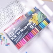 EGNMCR Home Office Furniture 120ml Large Capacity Double Ended Watercolor Pen Set For Children Washable Non Staining Colored Marker For Doodling And Cartoons Outlining PlasticWatercolor marker