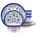 thumbnail image 1 of Laurie Gates Tierra Star 12 Piece Hand Painted Stoneware Dinnerware Set, 1 of 7