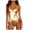 Gold, variant on Bathing Suit for Women One Piece Women Shiny Two Swimsuits Bikini Bathing Suit Vest Jumpsuit
