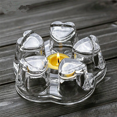 thumbnail image 4 of 2X Clear Glass Heat-Resisting Heart Shape Teapot' Warmer Heater Base Candle Holder, 4 of 7