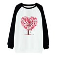 thumbnail image 4 of Meichang Sweatshirts pour Femmes Sweatshirt de la Saint-Valentin Femmes Sweatshirt Graphique Cœur Manches Longues Col Rond Pull de Vacances en Solde Cadeaux de la Saint-Valentin, 4 of 4