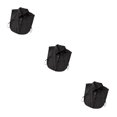 thumbnail image 1 of QualitChoice Simple Design Solid Color False Collar Formal Fashion Chiffon Fake Half Shirt Decorative Detachable Lapel Clothing Decor Black Point 3PCS, 1 of 6
