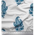 thumbnail image 1 of Soimoi Rayon Fabric Floral & Paisley Block Print Fabric by The Yard 42 Inch Wide, 1 of 3