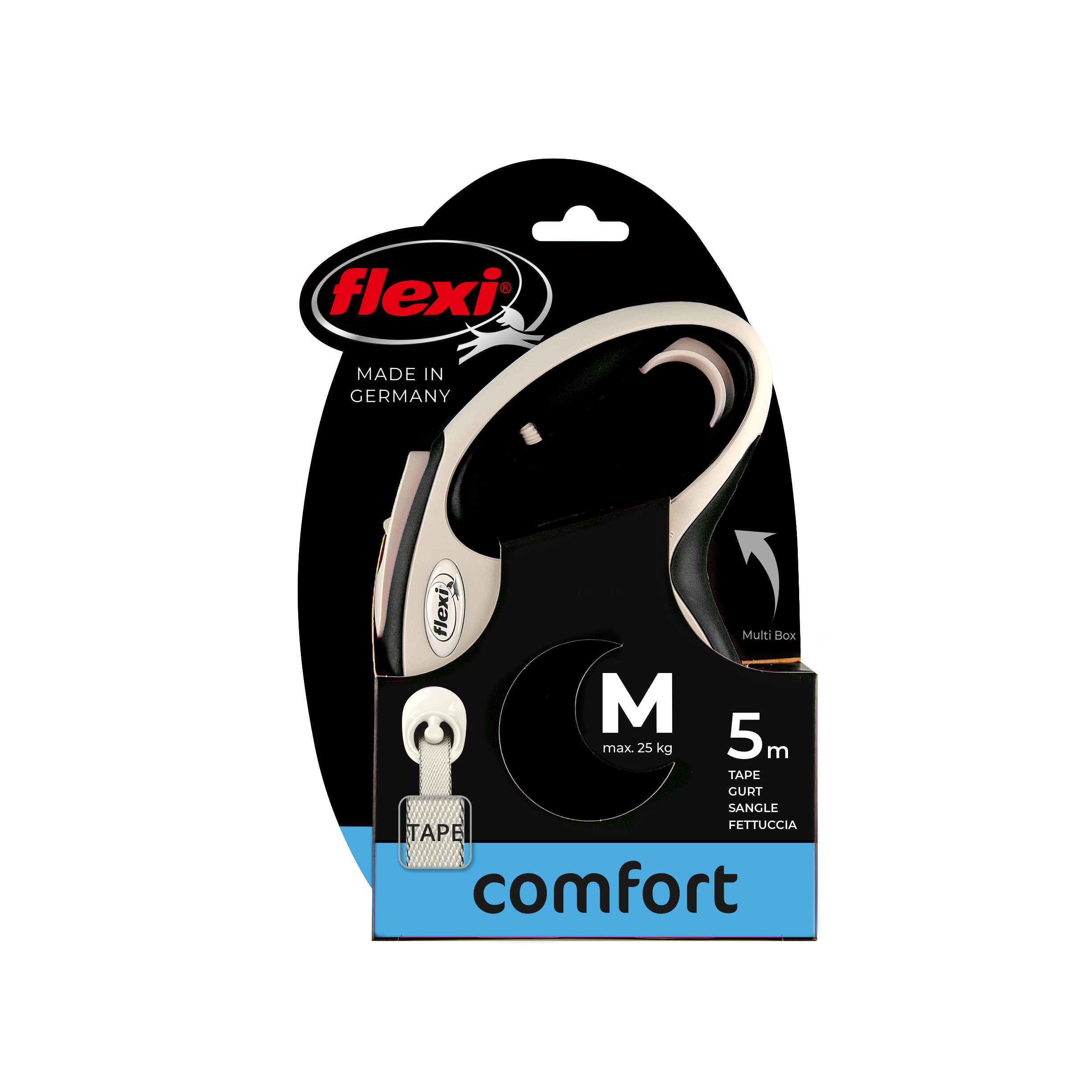 Flexi New Comfort Laisse à Ruban Rétractable pour Chien