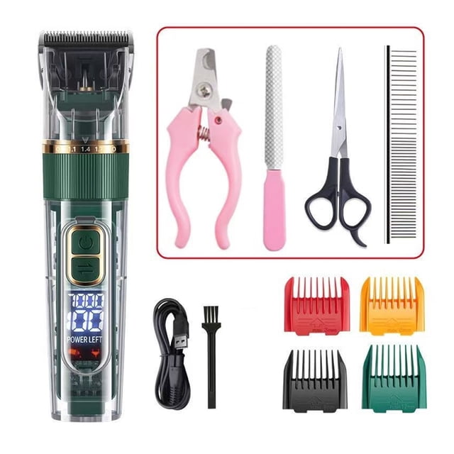 Dog Hair Clippers Grooming Haircut Trimmer Shaver Set Pets Rechargeable Professional Clipper