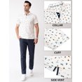thumbnail image 4 of Men's Golf Shirts Short Sleeve Moisture Wicking Dry Fit Print Patterns Collared Performance Polo Golf Shirts for Men, 4 of 6