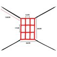 thumbnail image 3 of Cible de Zone de Frappe 2X pour Filet de Baseball Softball Cible de Lancer Ajustable pour Filet 7X7 Vendue Seulement Cible Centrale Zone, 3 of 3
