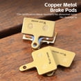 thumbnail image 2 of Bike Disc Brake Pads Copper-Based Semi-Metal Brake Pad Wear Resistant Brake Parts for Mountain Bike, 2 of 8