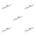 thumbnail image 2 of QualitChoice Cold Rolled Steel Hinge Mirror Polished Replacement Modified Punch-free Cabinet Wardrobe Cupboard Hinges Accessories Silver 5PCS, 2 of 6