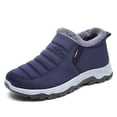 thumbnail image 4 of Men's Sneakers Winter Fashion Plus Boots Comfortable Solid Color Warm Snow Boots for Active, 4 of 8