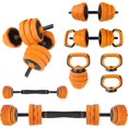 thumbnail image 1 of YUSAZENS 44LBS Octagonal Multi Functional Sand Filled PE Dumbbell Set Adjustable Home Full Body Strength Workout Fitness Equipment Orange, 1 of 8