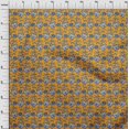 thumbnail image 3 of oneOone Georgette Viscose Fabric Leaves & Floral Block Print Fabric By Yard 42 Inch Wide, 3 of 5