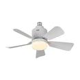 thumbnail image 3 of Socket Fan Light with Remote: 18'' Small Ceiling Fans with Led Bulb, 3-Speed Wind Control 1000K- 3500K, Easy Install Screw in E27 Base for Bedroom Living Room Kitchen Garage, 3 of 7