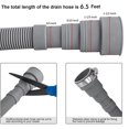 thumbnail image 2 of Drain Hose Extension Set Universal Washing Machine Hose 6.5Ft, Include Drain Hoses Hose Clamps, 2 of 6