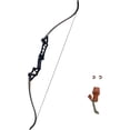 thumbnail image 1 of Falcon 60" Takedown Hunting Recurve Bow Metal Riser 30 35 40 45 50 55 60 65 70 Lbs Black/Camo Right Handed, 1 of 7