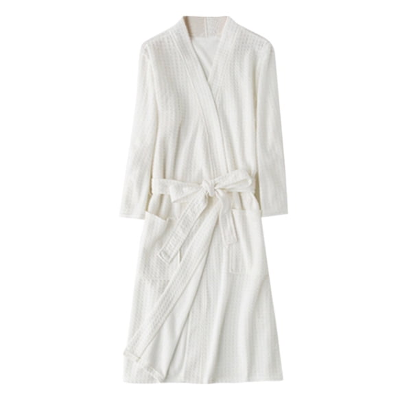 LSLJS Unisex Breathable Color Bathrobe Splicing Home Clothes Robe Coat, Robes Gifts for Women