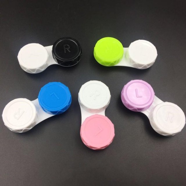 MesaSe Travel Contact Lens Box Container Pocket Plastic Case Storage Eye Care Holder