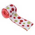 thumbnail image 2 of TIMIFIS Polka Dots Christmas Ribbon Christmas Tree Decoration 2.56 Inch Red and Green Ribbons for Crafts Holiday Gift Wrap Christmas Tree Decorations Wreath Bows Wrapping Supplies(4.55m), 2 of 8