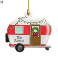thumbnail image 2 of Christmas Pendant Cartoon Vehicles Design Weather Proof Wooden Hanging Cars Pendant for Fireplace, 2 of 9