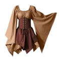 thumbnail image 2 of DPTALR Halloween Femmes Costumes de Cosplay Gothique Rétro Robe Corset à Manches Longues, 2 of 7