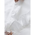 thumbnail image 4 of Innerwin Shirts Long Sleeve Women Blouse Office Ruffled Loose Tops Pineapple Print M, 4 of 5