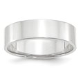 thumbnail image 1 of 14K White Gold 6mm Light Weight Flat Band Size 10.5, 1 of 3