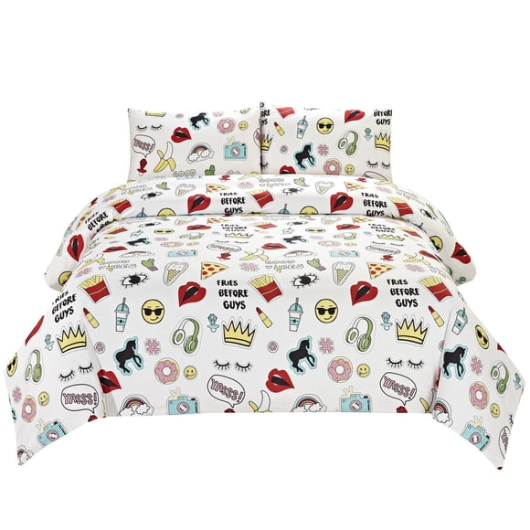 Grey Label Words Duvet Cover Set