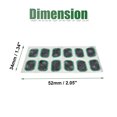 thumbnail image 3 of Unique Bargains 24 Pcs Écussons de Crevaison de Pneu de Moto/auto Verts Outil de Réparation de Pneu 52 x 34 mm, 3 of 3