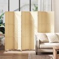 thumbnail image 2 of HOMCOM 6-Panel Room Divider, 5.6 FT Wall Divider, Natural Wood, 2 of 10