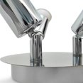 thumbnail image 3 of A C85-265V Double H-eads Wall S-pot Lamp Indoor Ceiling Light GU10 B-ulb Base Socket Holder Directional Lighting Fixture Rotatable Adjustable Light Angle for Kitchen Hallway Bathroom, 3 of 8